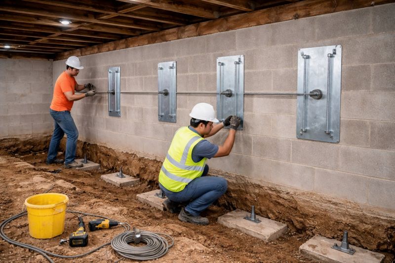 Basement Stabilization in Gastonia, NC