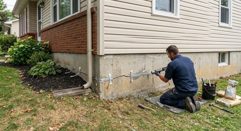 Cracked Foundation Repair in Kings Mountain, NC