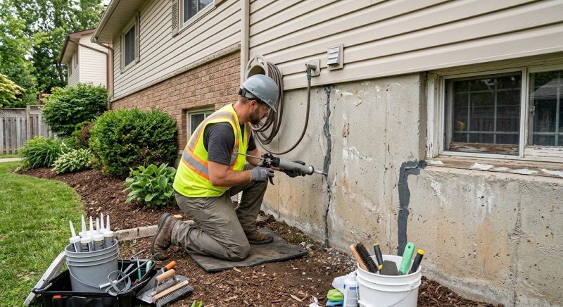 Foundation Crack Sealing in Gastonia, NC