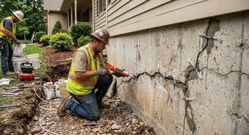Foundation Crack Sealing in Gastonia, NC