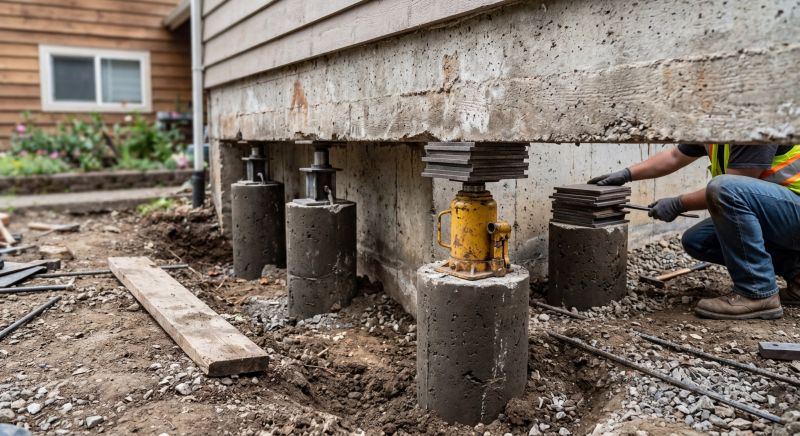Foundation Pier Leveling in Gastonia, NC
