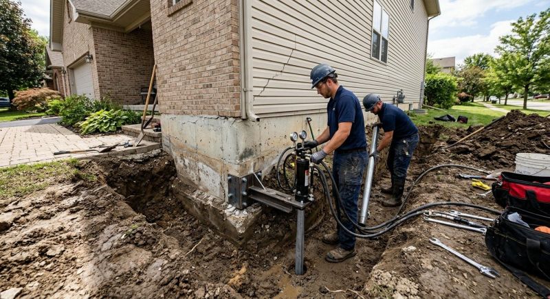 Foundation Settlement Repair in Gastonia, NC