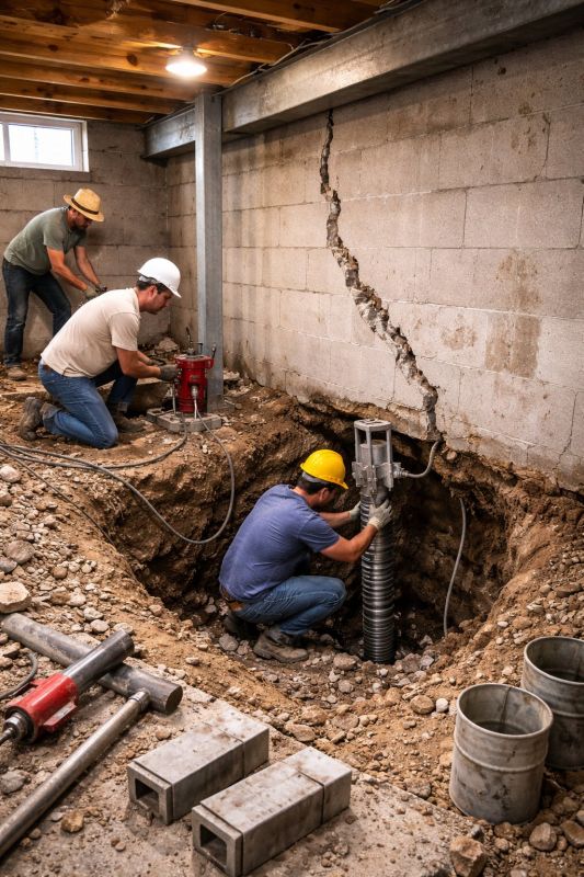 Foundation Structural Repair in Rock Hill, SC