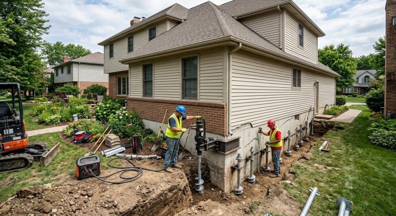 Helical Piers Installation in Gastonia, NC