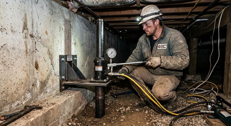 Settling Foundation Service in Iron Station, NC