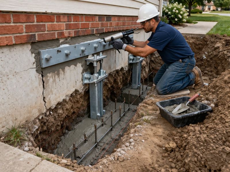 Sinking Foundation Repair in Fort Mill, SC