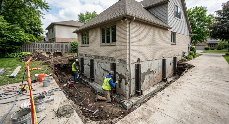 Sinking Foundation Repair in Lincolnton, NC