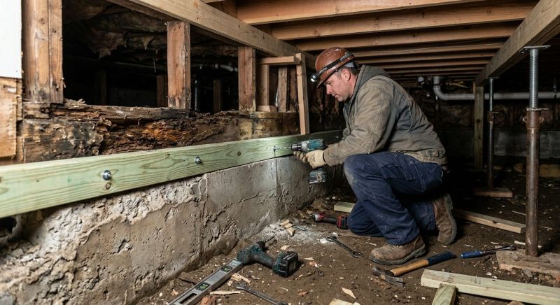 Sinking Foundation Repair in Rock Hill, SC